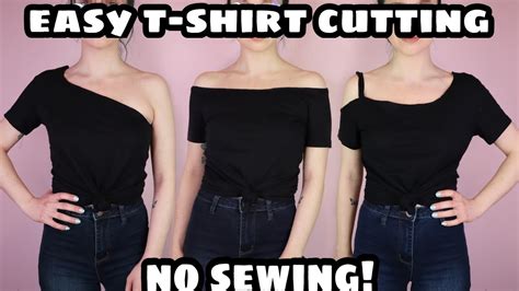 diy off the shoulder shirts.